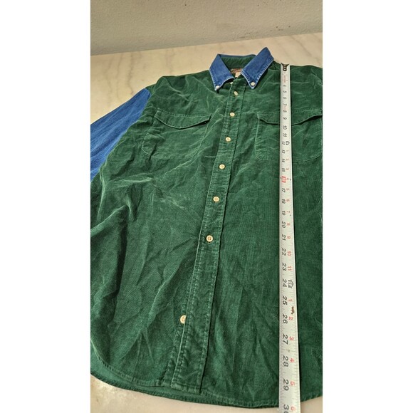 Authentic Mountain Outfittens Green Button Down Long Sleeves Men's Shirt Size M - Picture 5 of 8
